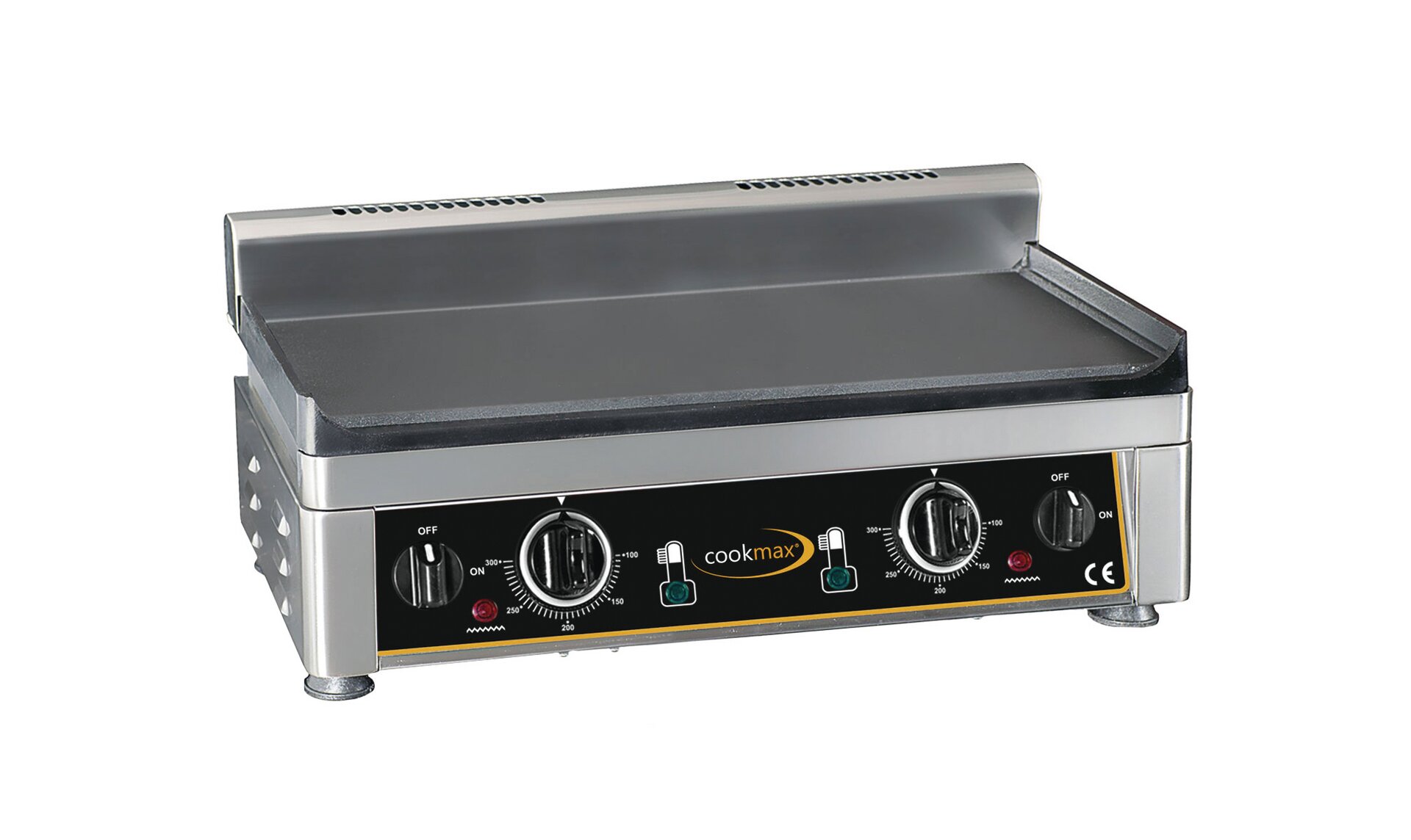 Elektro-Grillplatte glatt 2 Heizzonen 560 x 440 x 300 mm