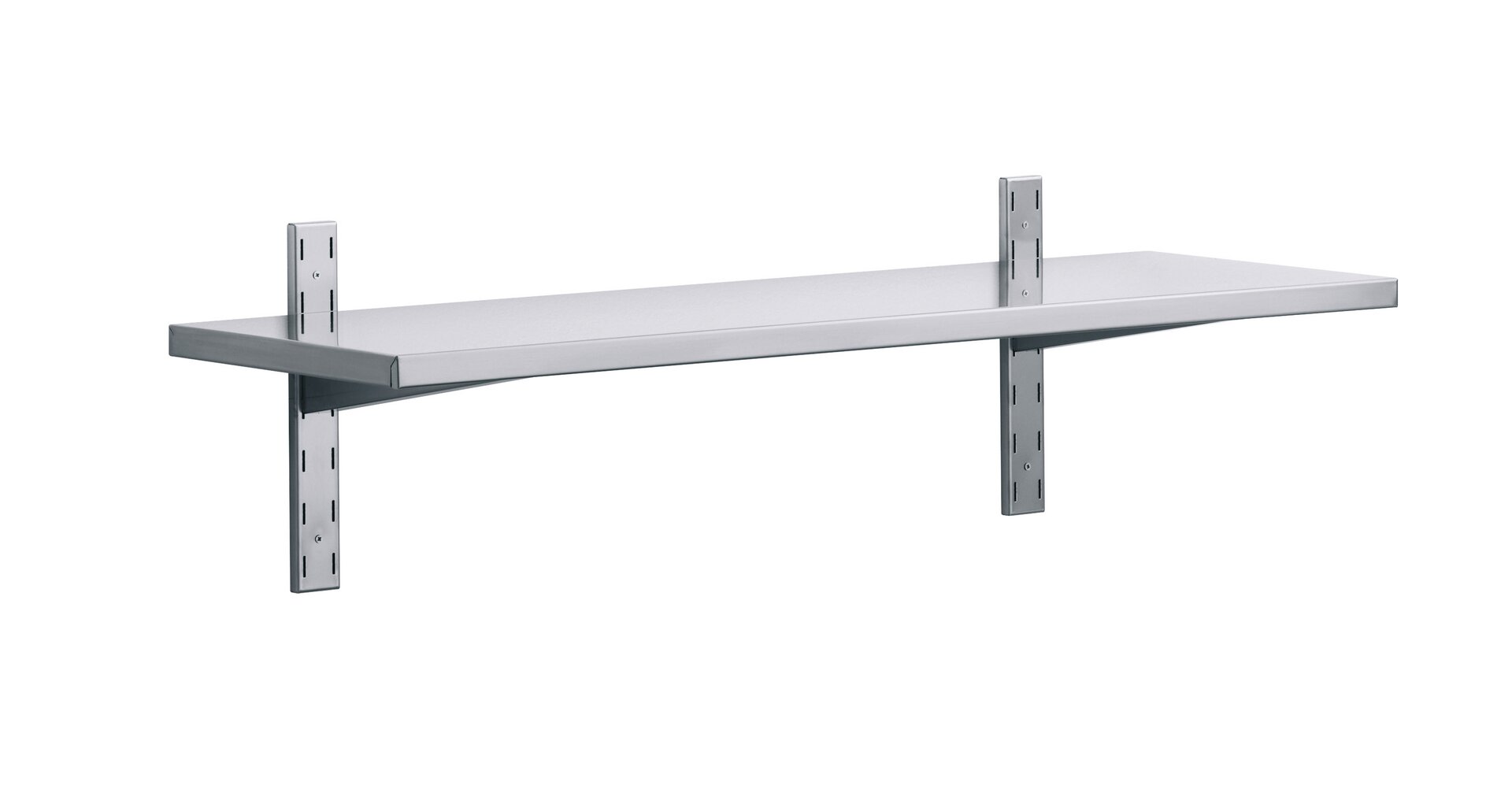 1 Wandbord mit Wandkonsolen 20 mm Aufkantung 1000 x 300 x 350 mm