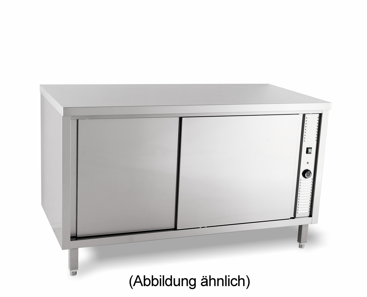 Wärmeschrank mit Flügeltüren ohne Aufkantung 1000 x 700 x 850 mm