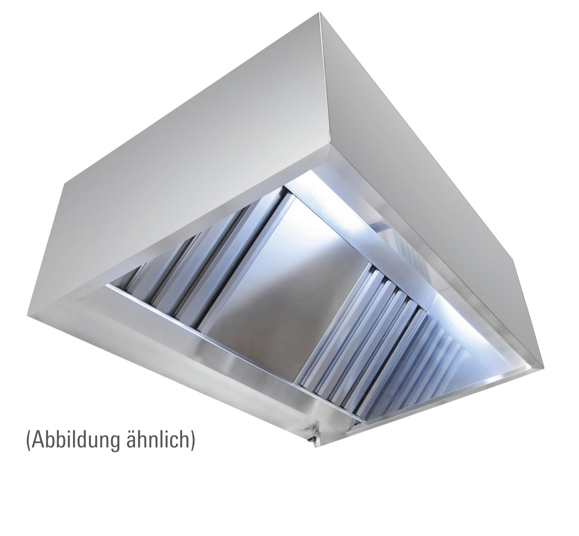 Wandhaube in Kastenform, 1600 x 900 x 450 mm, Typ A