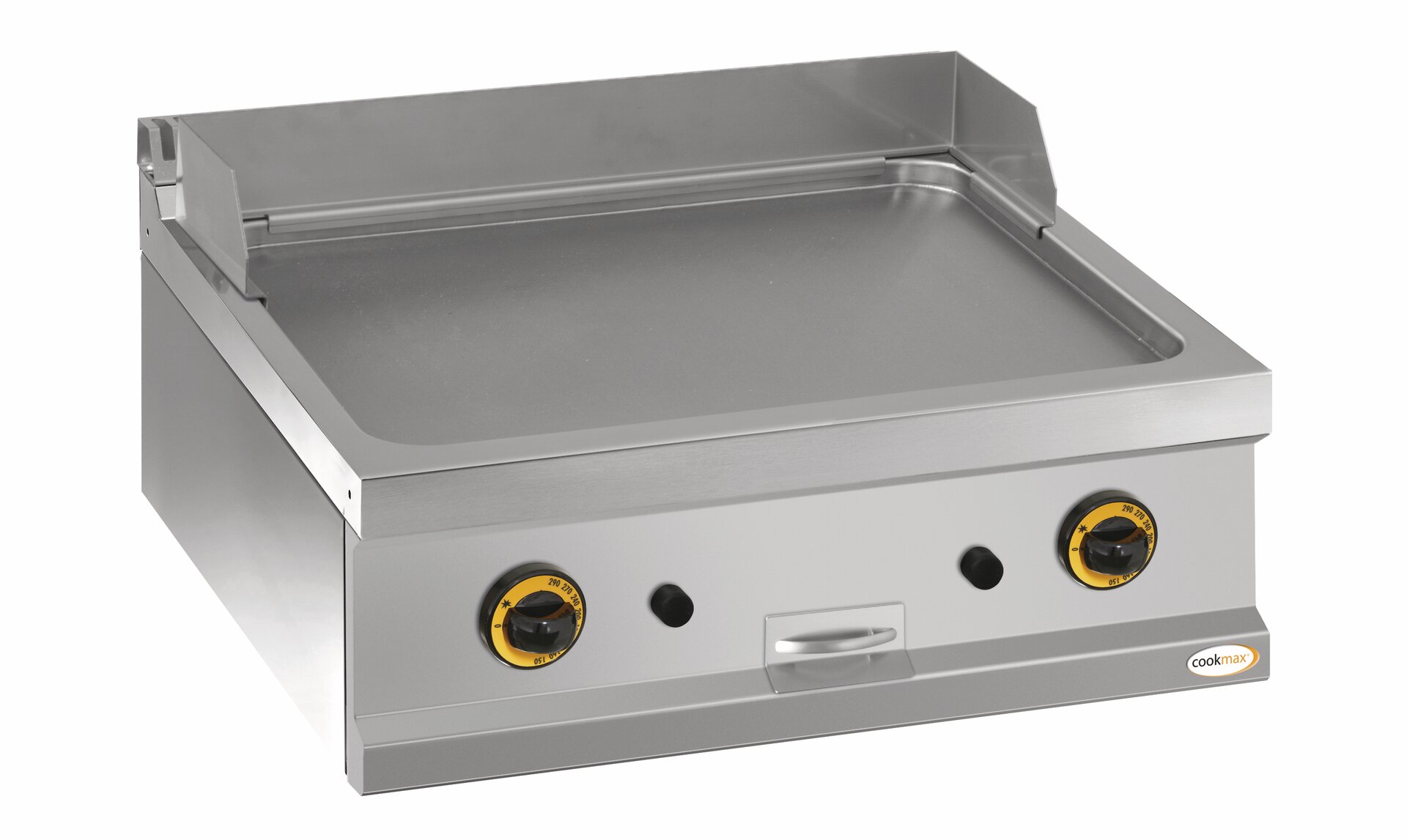 Gas-Grillplatte glatt 2 Heizzonen 700 x 700 x 250 mm