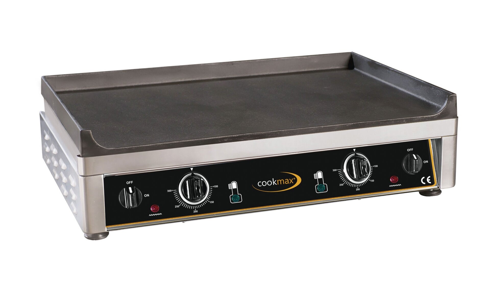 Elektro-Grillplatte glatt 2 Heizzonen 720 x 520 x 210 mm