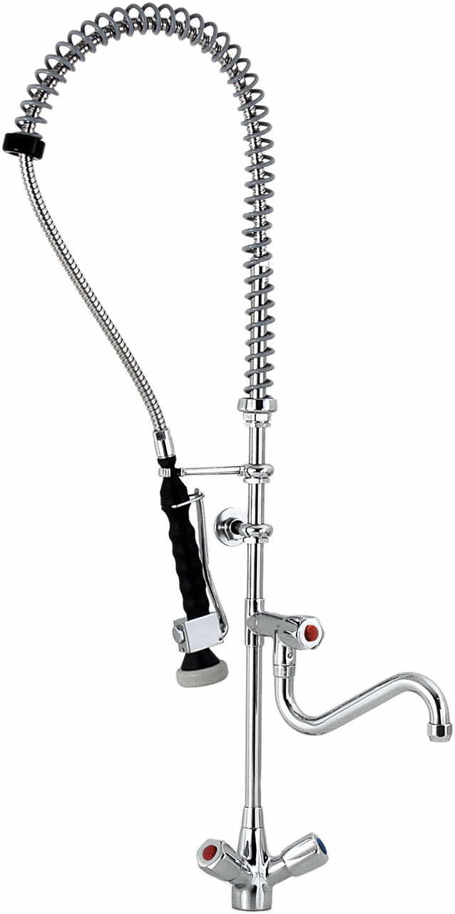 Geschirr-Waschbrause mit Schwenkhahn für Einlochmontage, H=1050 mm