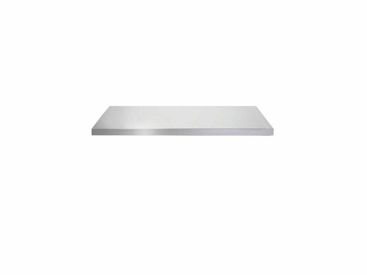 Arbeitsplatte f. Kühltisch 1124 x 700 mm ohne Aufkantung für Zentralkühlung