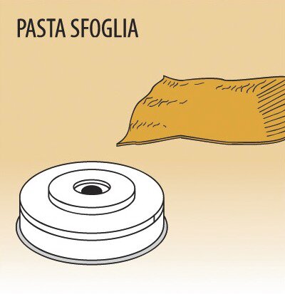 Matrize Pasta Sfoglia, für Nudelmaschine 516002 bis 516004