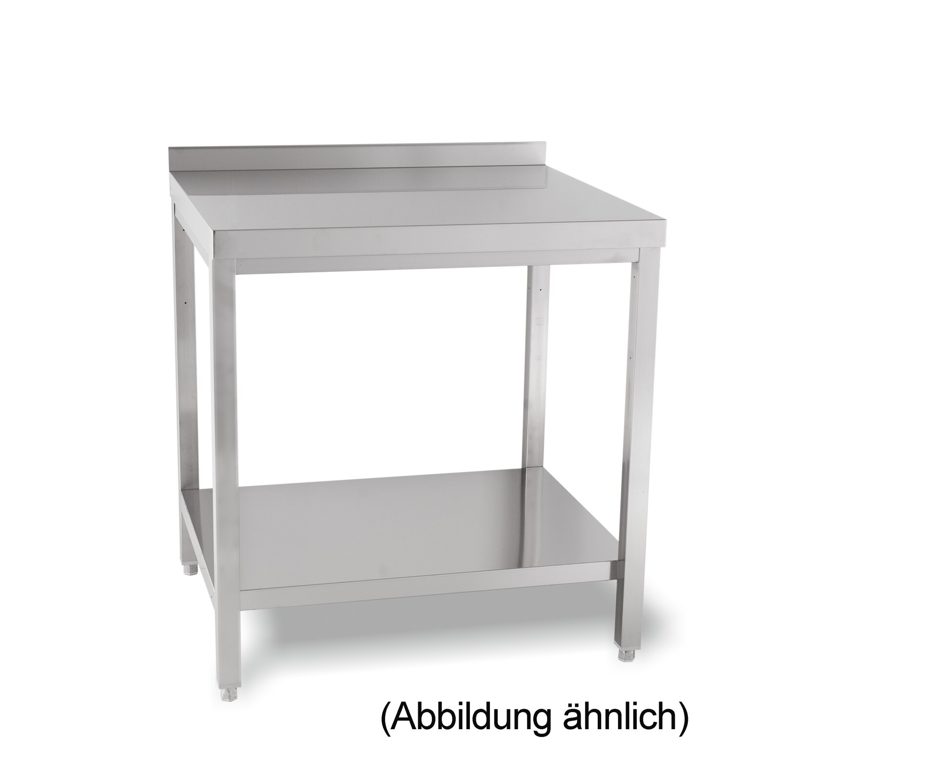 Arbeitstisch verschweißt mit Ablageboden mit 50 mm Aufkantung 1500 x 600 x 850 mm
