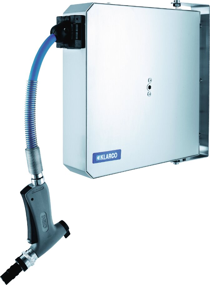 Schlauchaufroller automatisch mit 6 m Schlauch / 80 x 423 x 384 mm