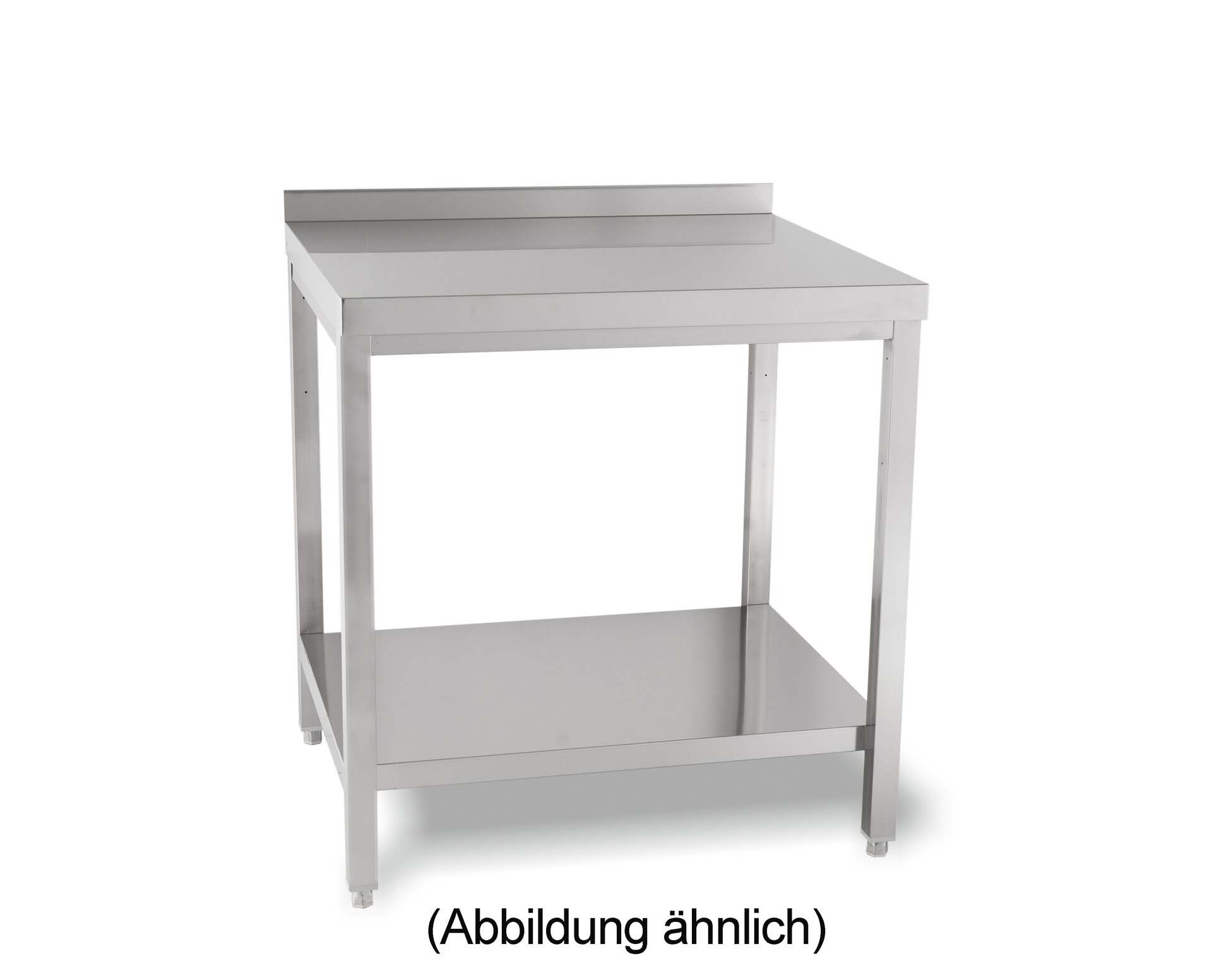 Arbeitstisch verschweißt mit Ablageboden mit 50 mm Aufkantung 1100 x 700 x 850 mm