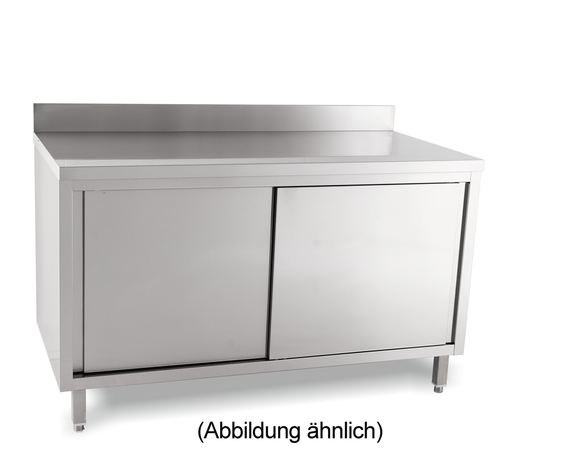 Arbeitsschrank mit Schiebetüren mit 50 mm Aufkantung 1800 x 700 x 850 mm