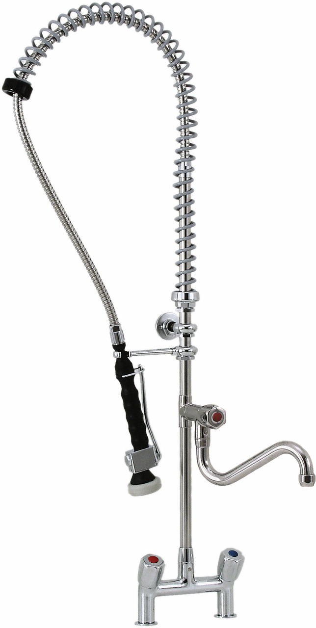 Geschirr-Waschbrause mit Schwenkhahn, H=1080 mm