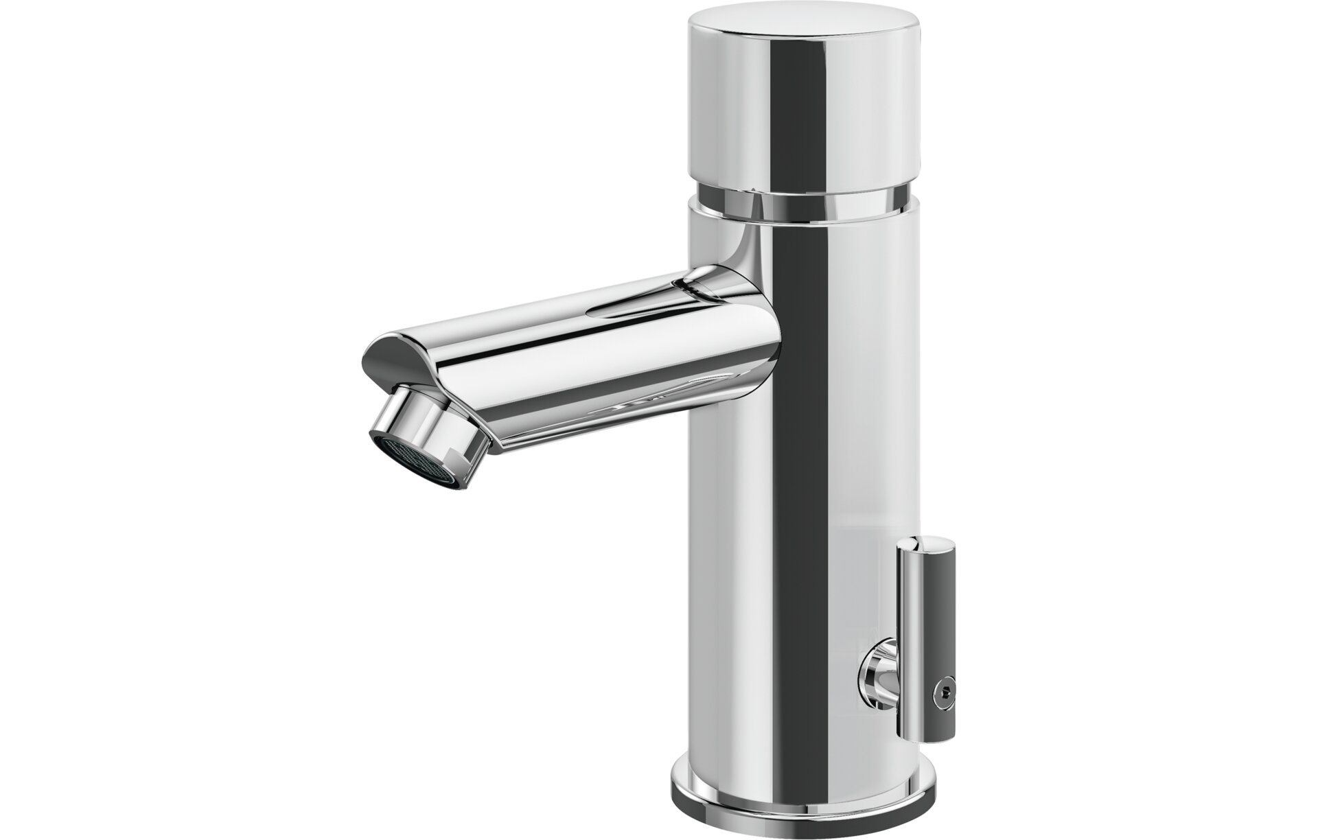 Selbstschlussarmatur verchromt, mit Mischung