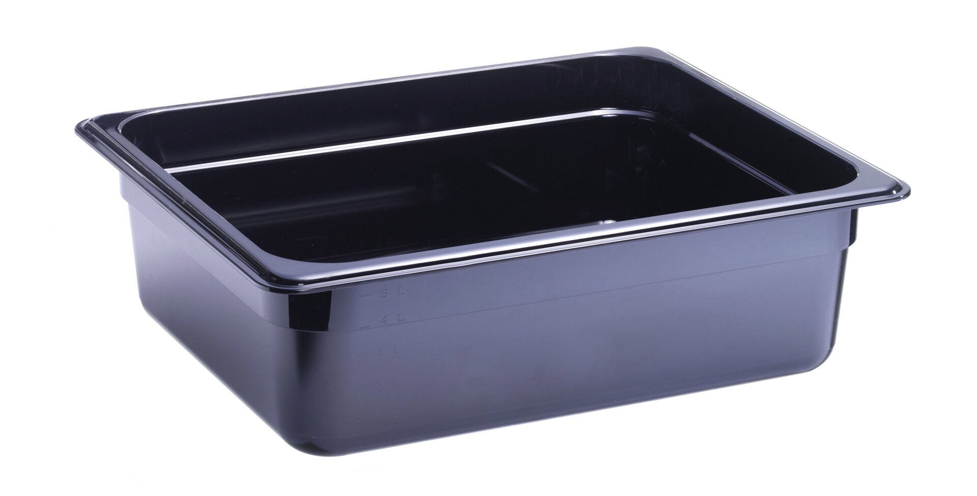 GN-Behälter, GN 1/2, 325 x 265 x 100 mm, Polycarbonat, schwarz