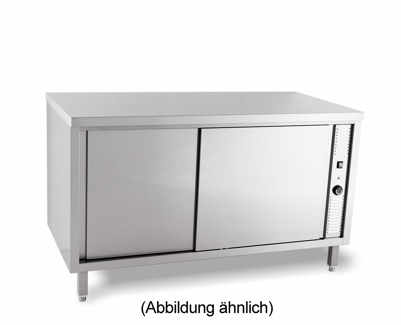 Wärmeschrank mit Schiebetüren ohne Aufkantung 1800 x 600 x 850 mm
