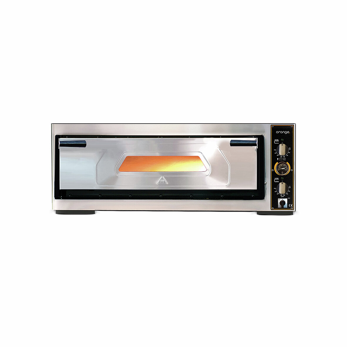 Pizzaofen, mit Thermometer, elektrisch, 9 x Ø 300 mm, 1 Backkammer