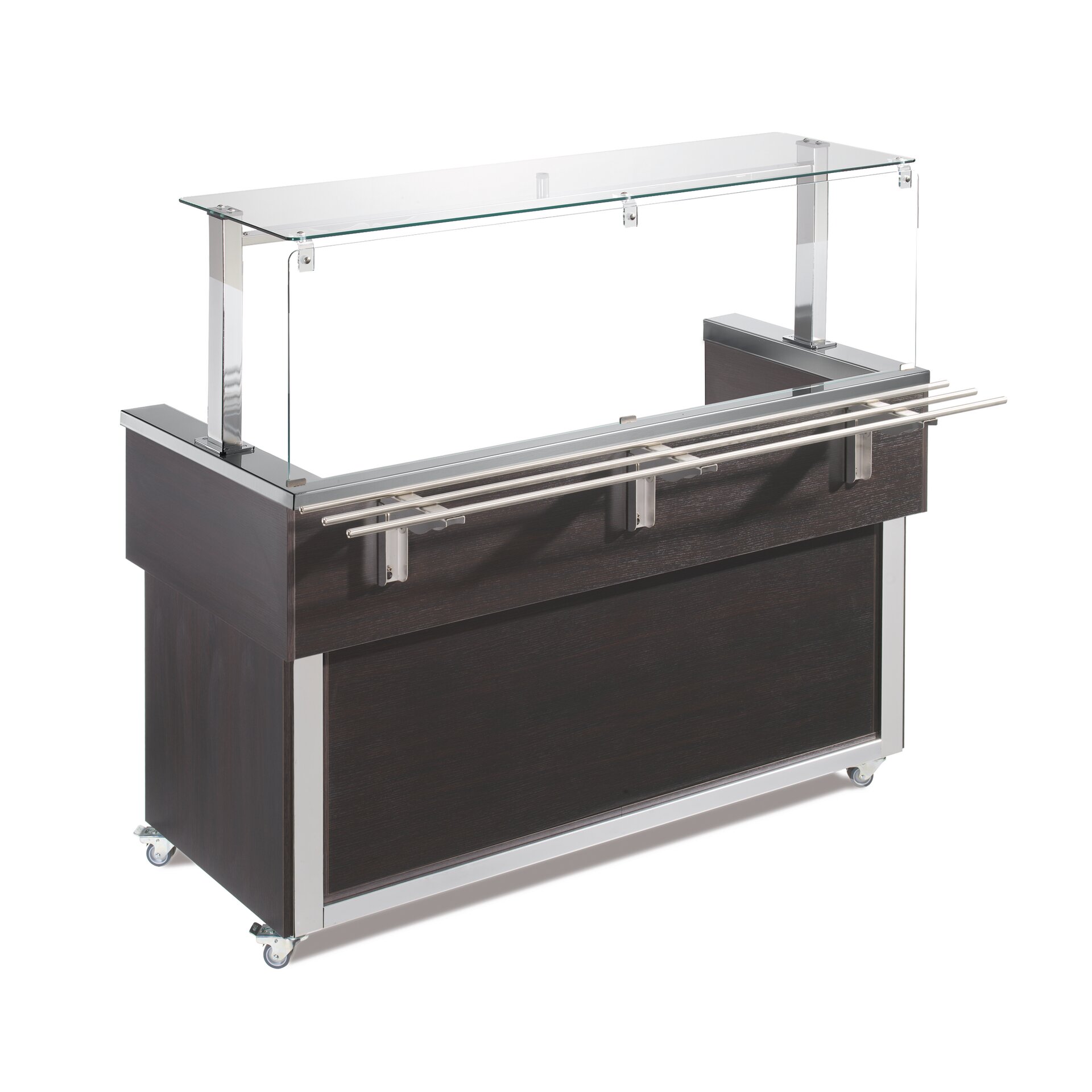 Ausgabe-Anfahrelement 1819 mm LED-Beleuchtung Vollverkleidung Wenge