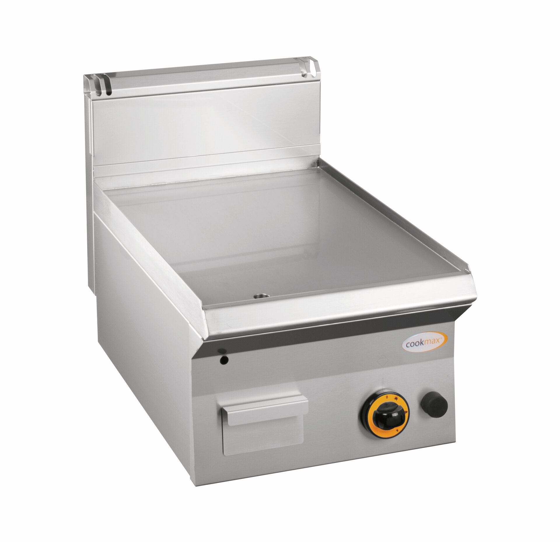 Gas-Grillplatte, verchromt, glatt, 1 Heizzone 400 x 650 x 270 mm