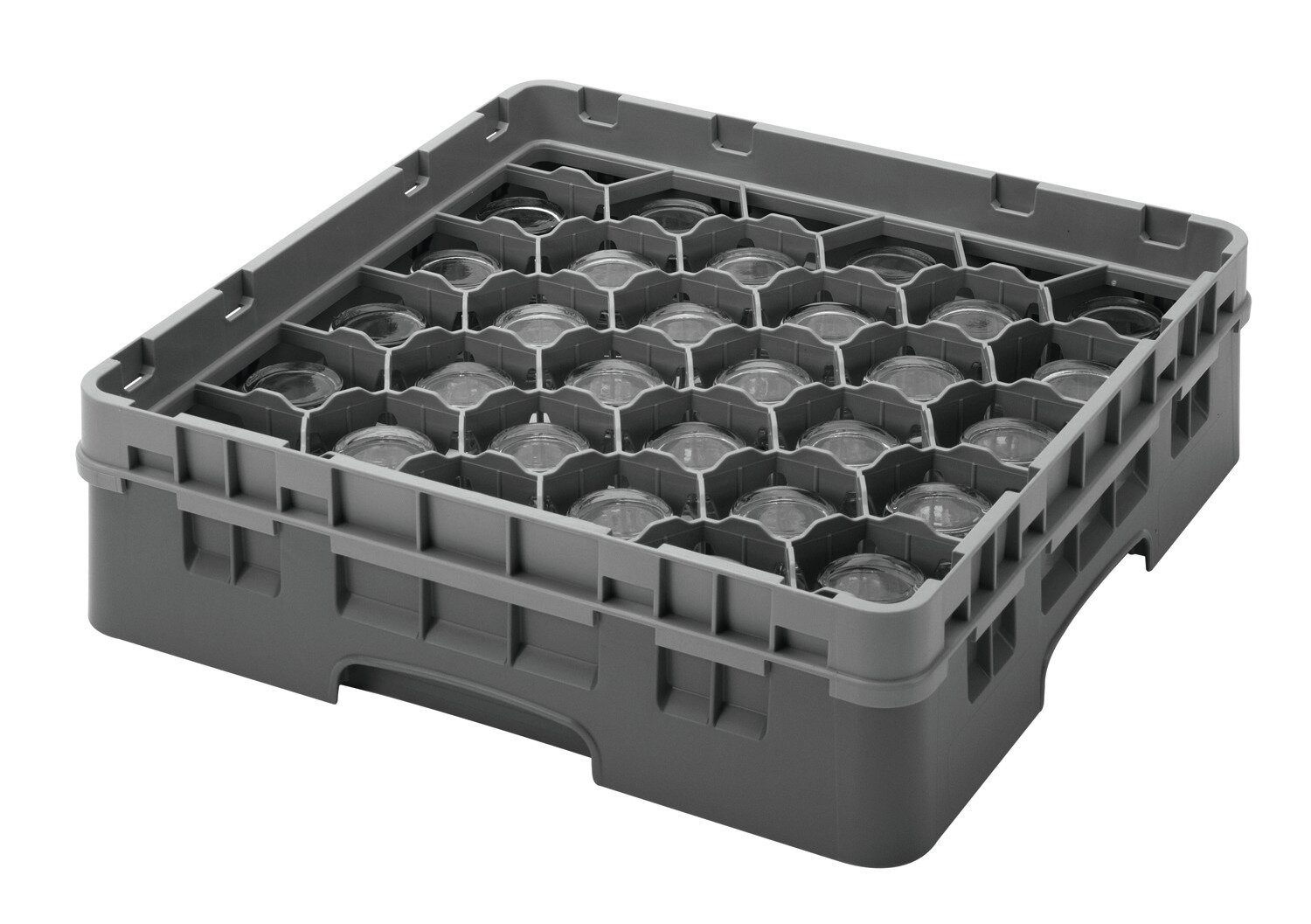 Gläserkorb 30 Fächer Glas max. ø 79 mm, H 174 mm / 500 x 500 mm