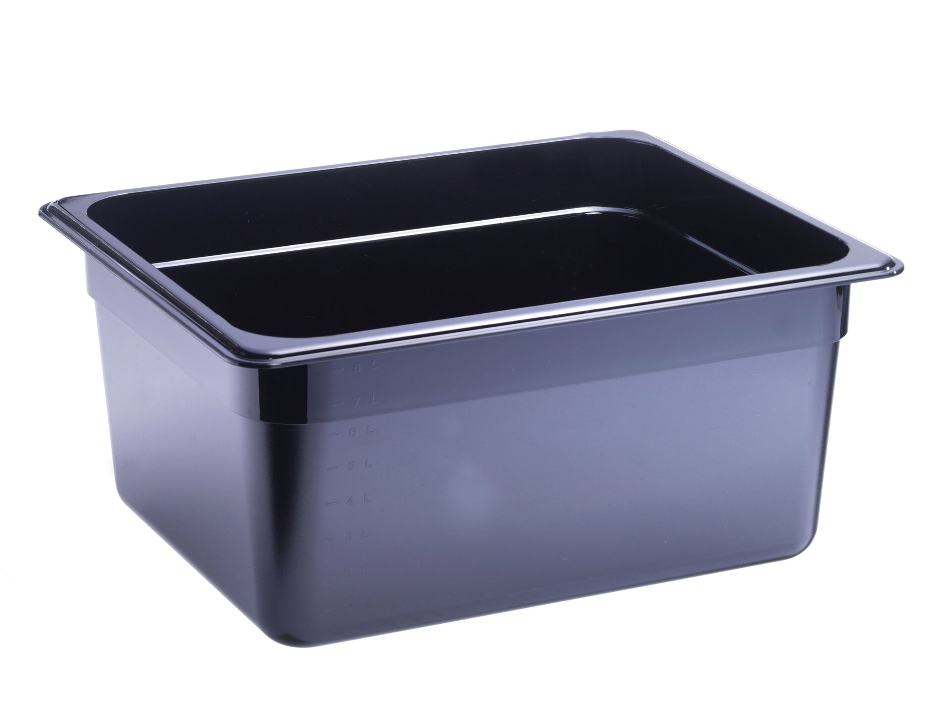 GN-Behälter, GN 1/2, 325 x 265 x 150 mm, Polycarbonat, schwarz