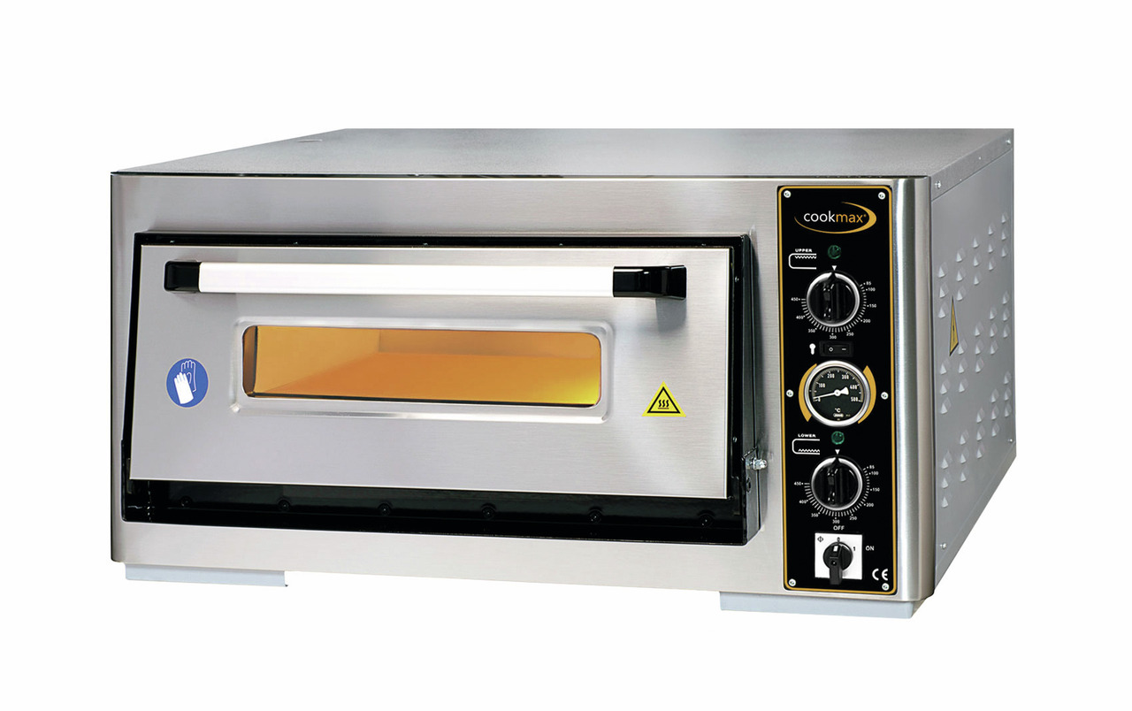 Pizzaofen, 1 Backkammer für 4 Pizzen ø 340 mm