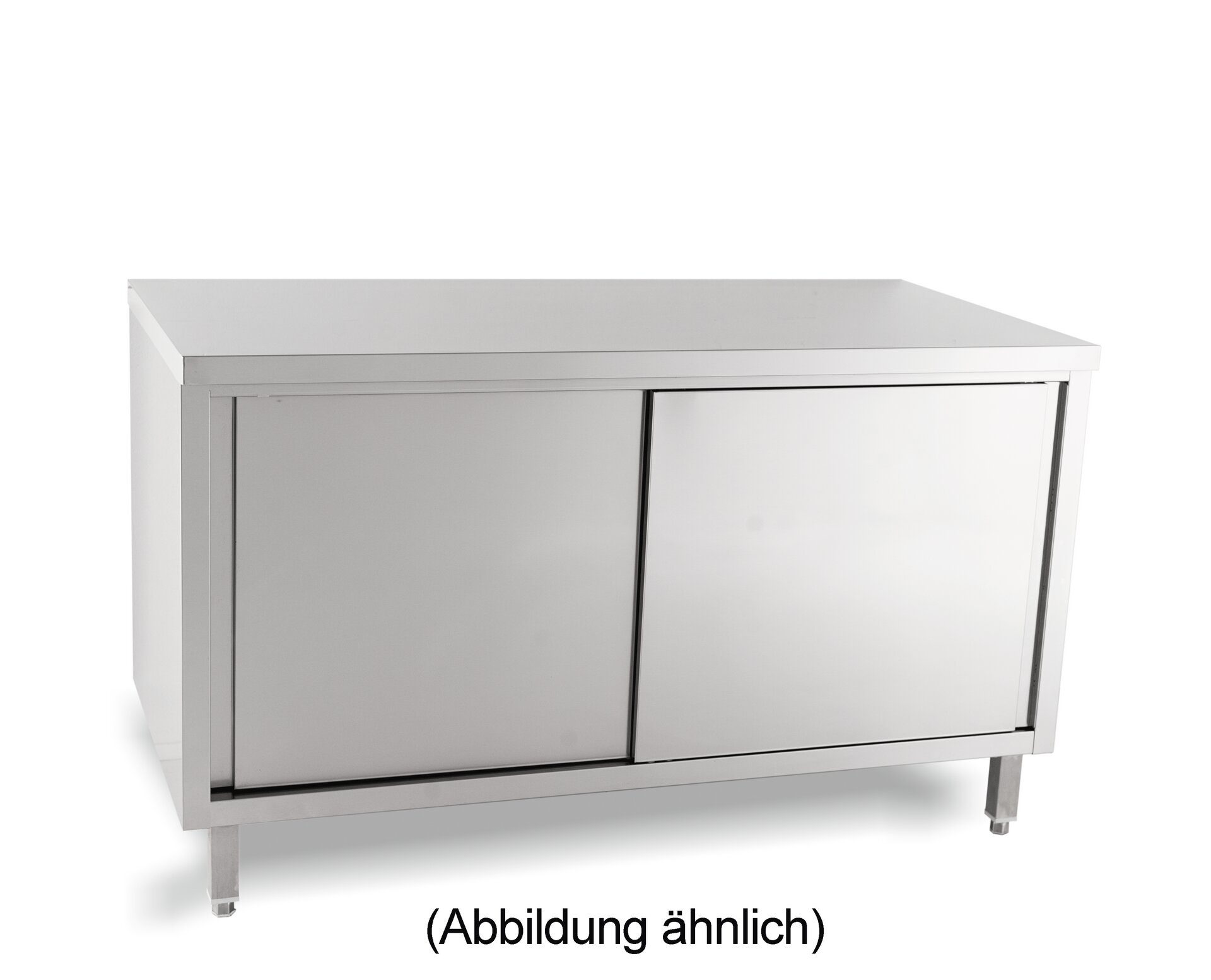 Arbeitsschrank mit Schiebetüren ohne Aufkantung 1000 x 700 x 850 mm