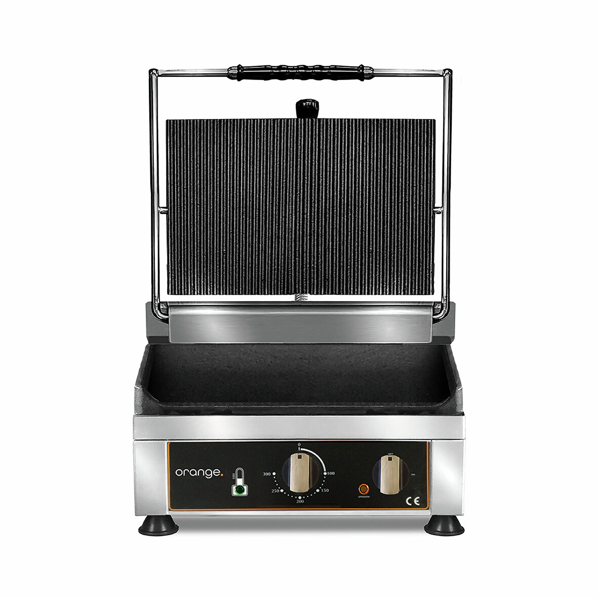 Kontaktgrill oben gerillt, unten glatt 