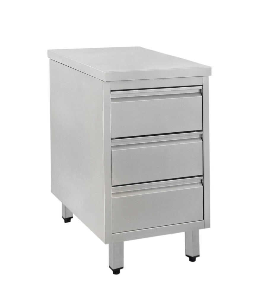 Schubladenschrank ohne Aufkantung 480 x 600 x 850 mm