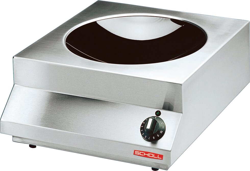 Induktions-Wok 1 Heizzone / 3,50 kW / Feld ø 300 mm / Auftischgerät