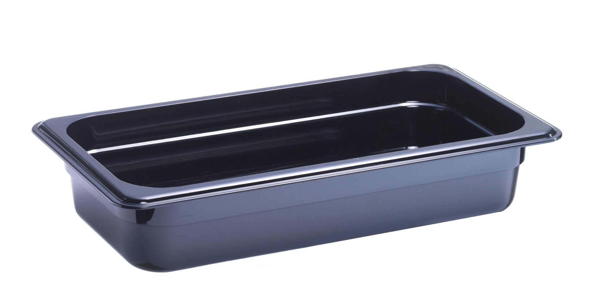 GN-Behälter, GN 1/3, 325 x 176 x 65 mm, Polycarbonat, schwarz