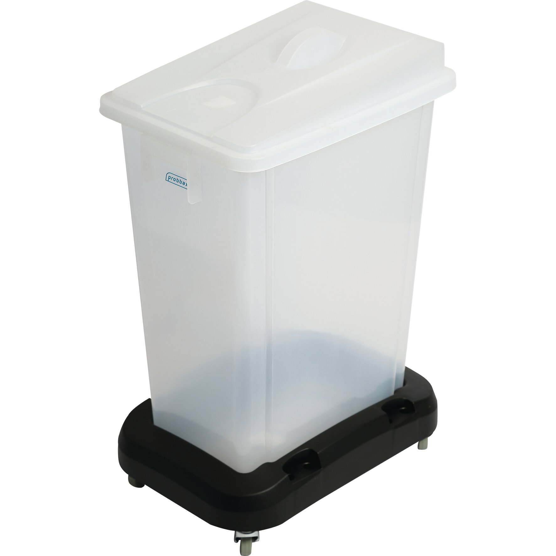 Zutatenbehälter 60 l lebensmittelecht mit Rollwagen / transparent