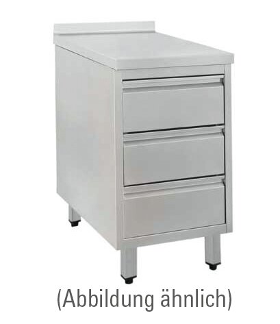 Schubladenschrank mit 50 mm Aufkantung 480 x 700 x 850 mm