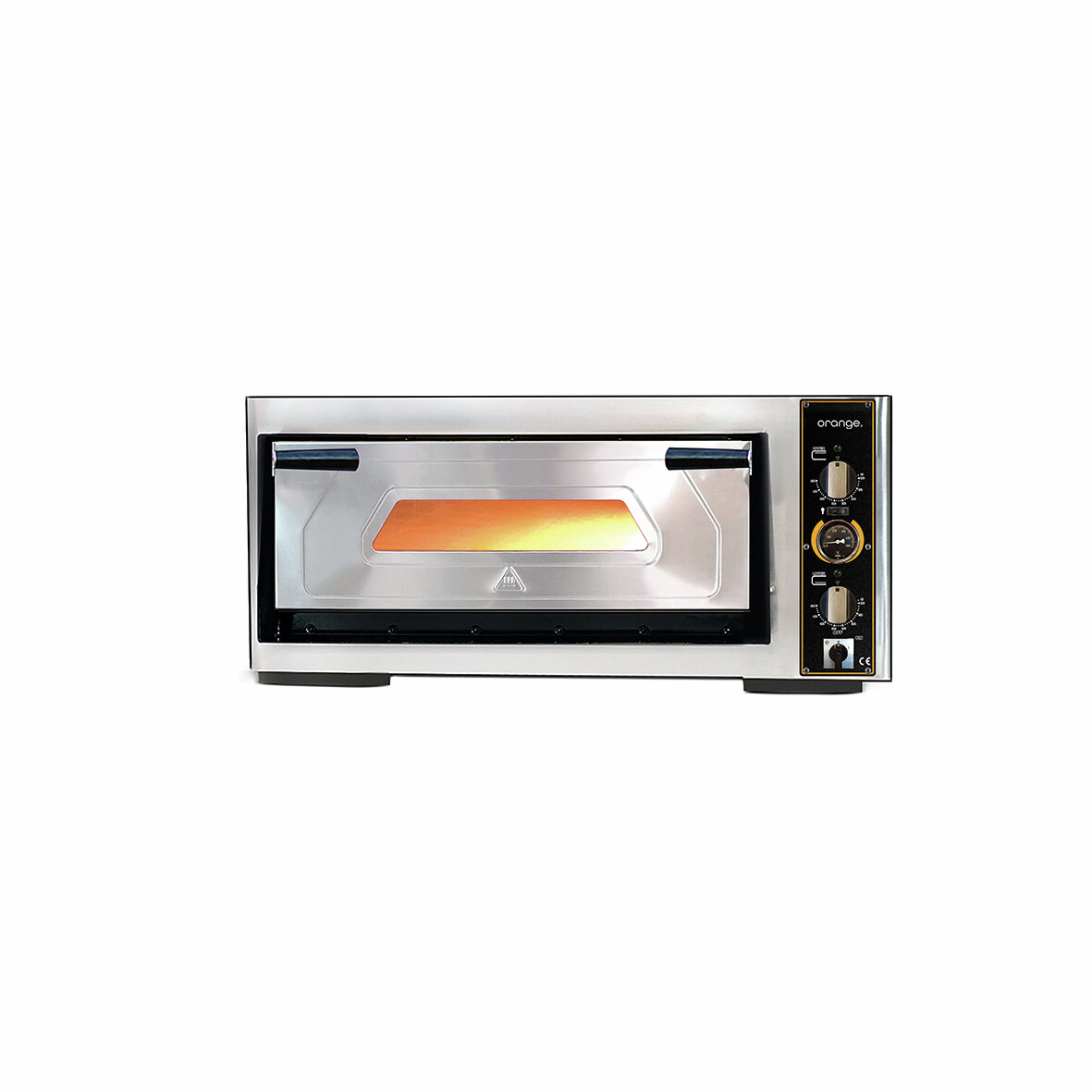 Pizzaofen, mit Thermometer, elektrisch, 6 x Ø 300 mm, 1 Backkammer