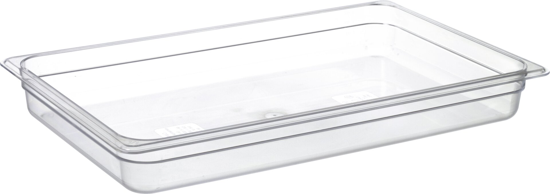 GN-Behälter, GN 1/1, 530 x 325 x 65 mm, Polycarbonat transparent