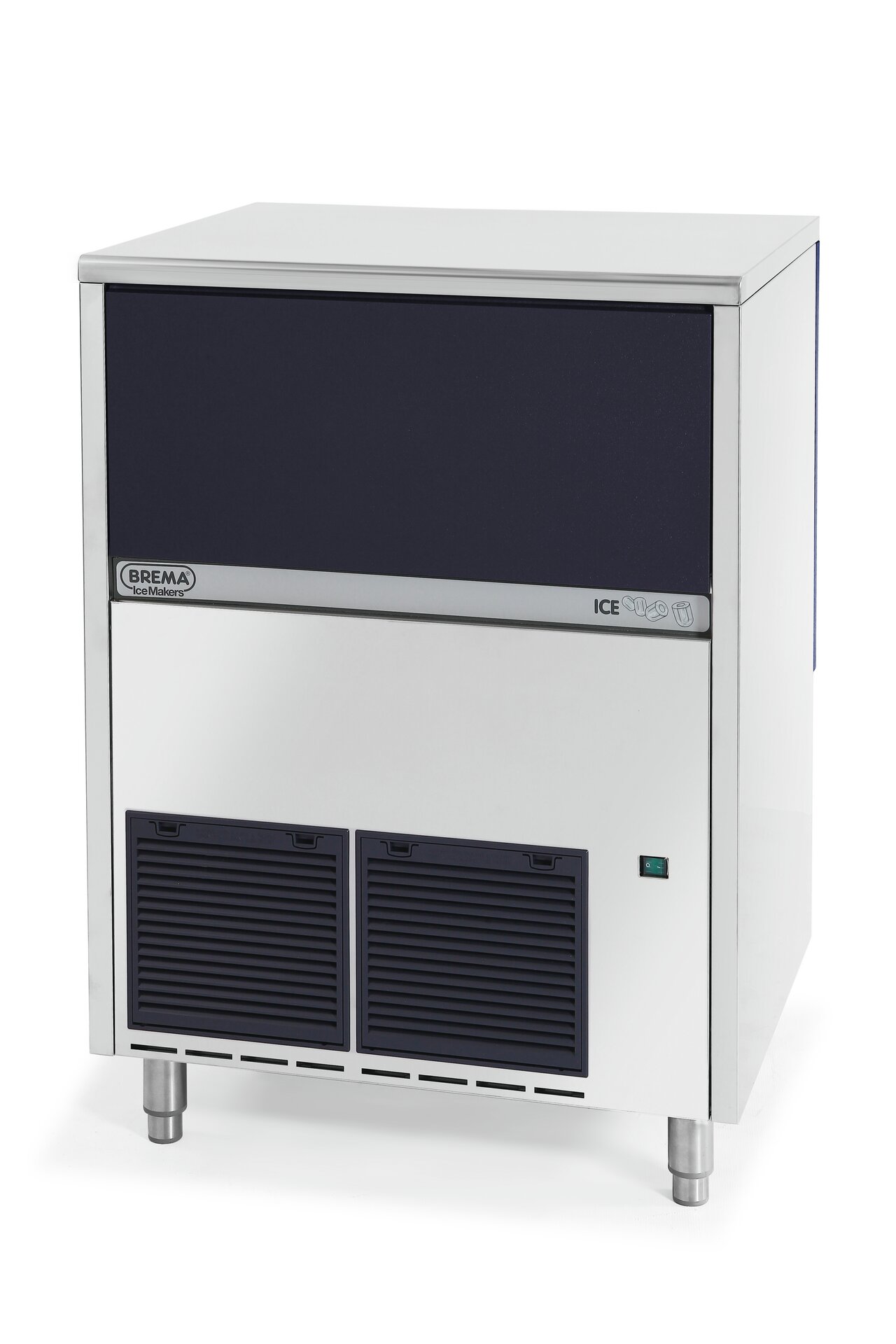 Würfeleisbereiter, Hohlkegel, 75 kg/24 h, 30 kg Eisvorratsbehälter