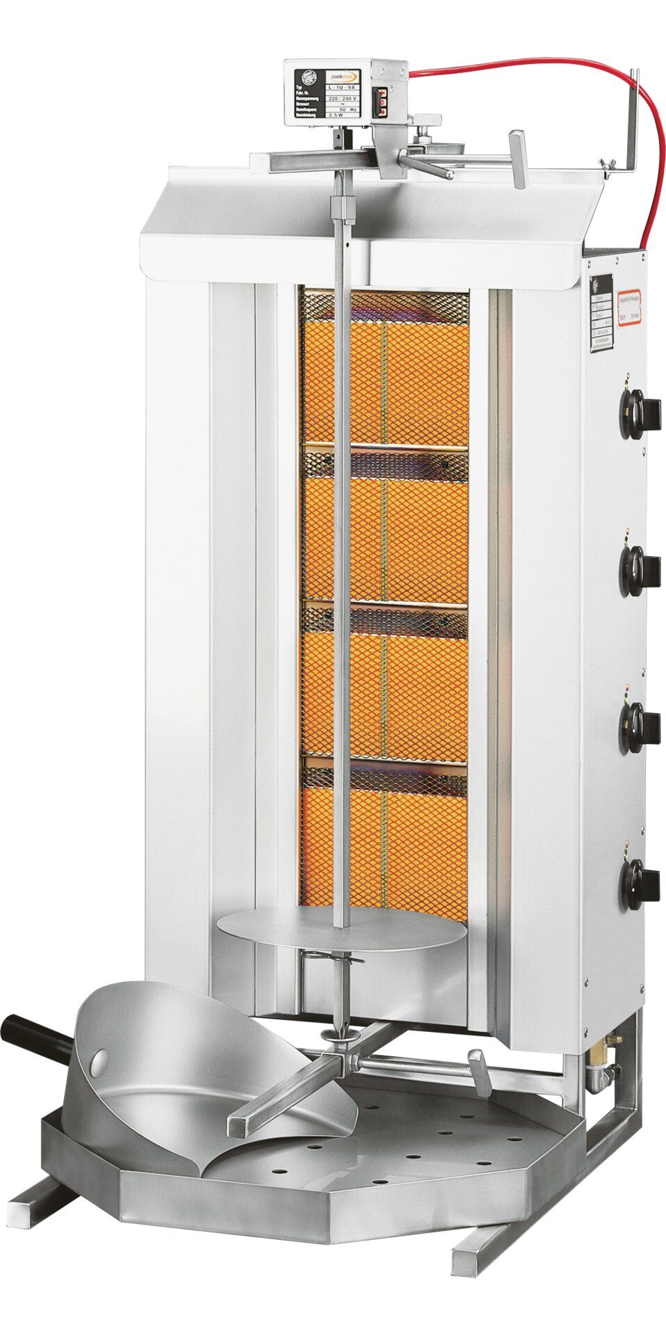 POTIS Dönergrill Gyrosgrill Shop - Göttingen - Germany - Gashahn komplett, mit Knebel und Thermoelement (alte Ausführung